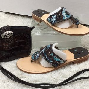 Jack Rogers Navajo thong sandals